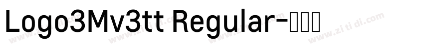 Logo3Mv3tt Regular字体转换